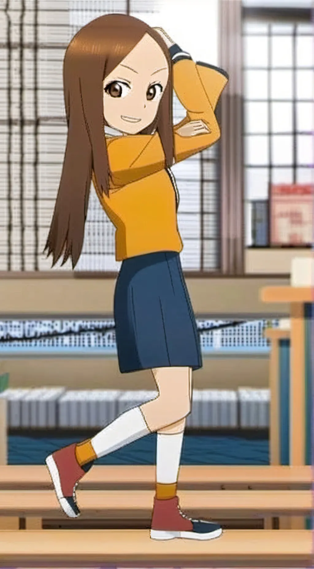 ai character: Master Takagi San background
