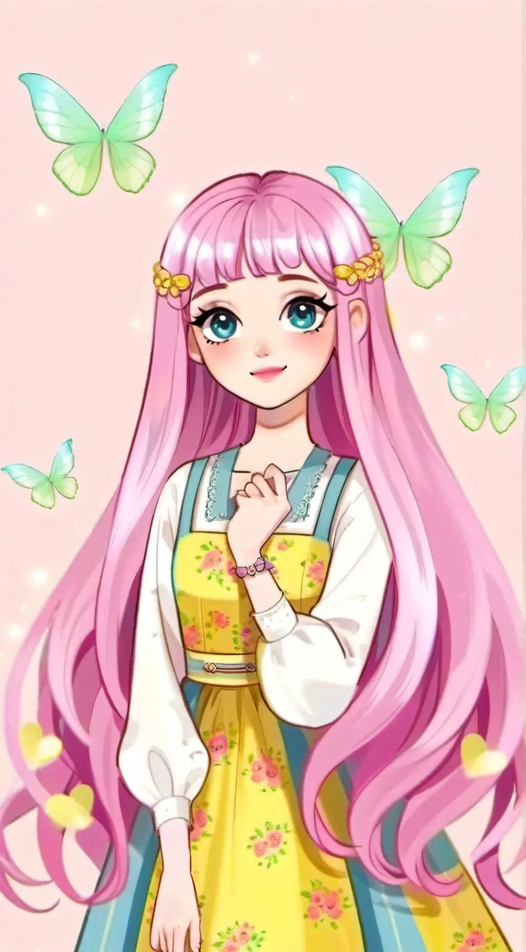 ai character: Fluttershy background