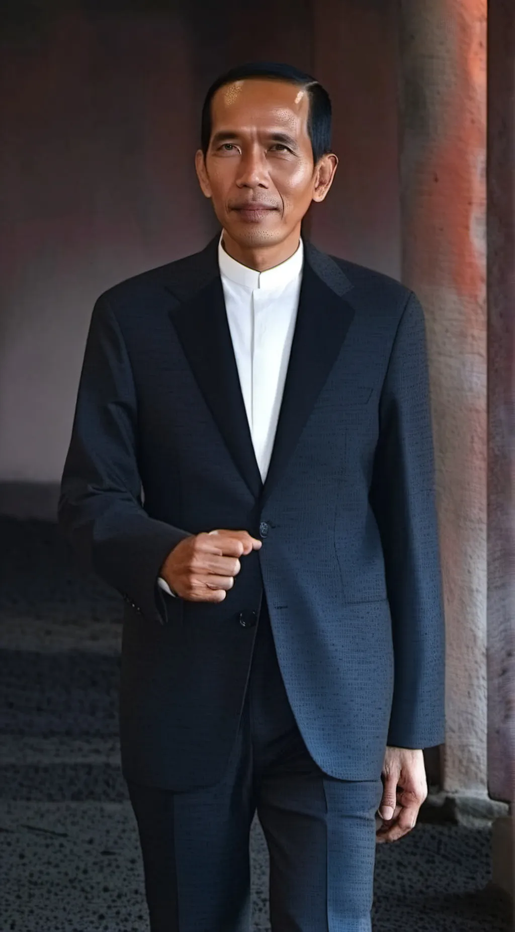 ai character: jokowi background