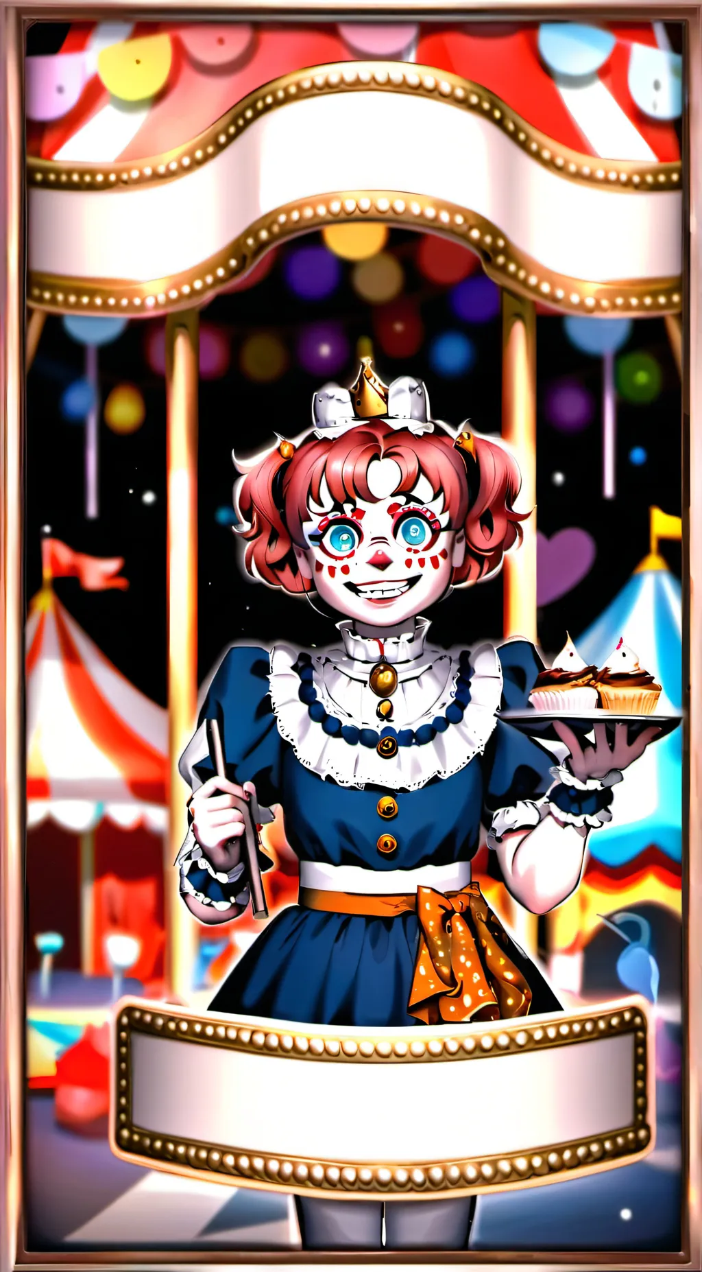 ai character: Circus Baby background
