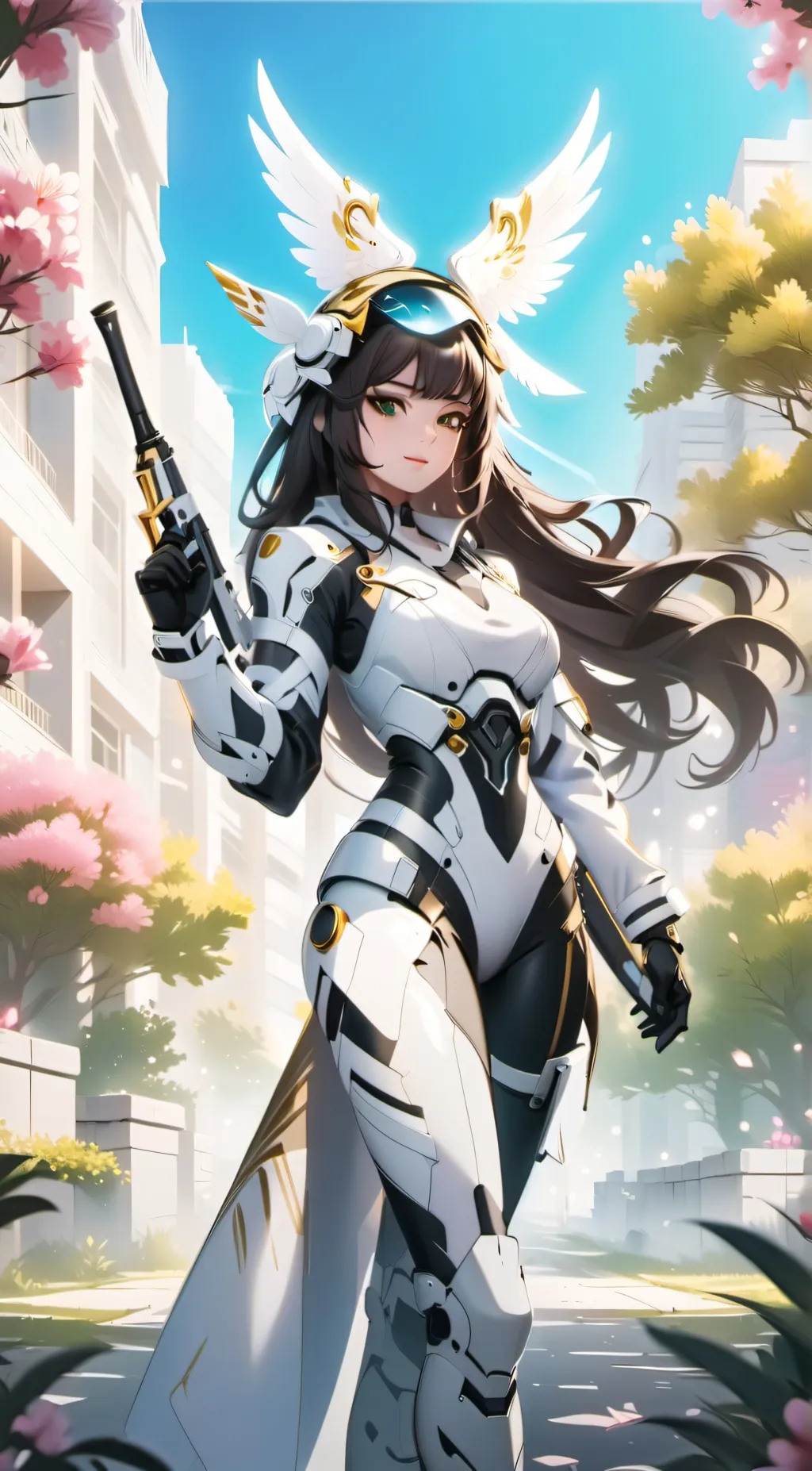 ai character: Quartz background