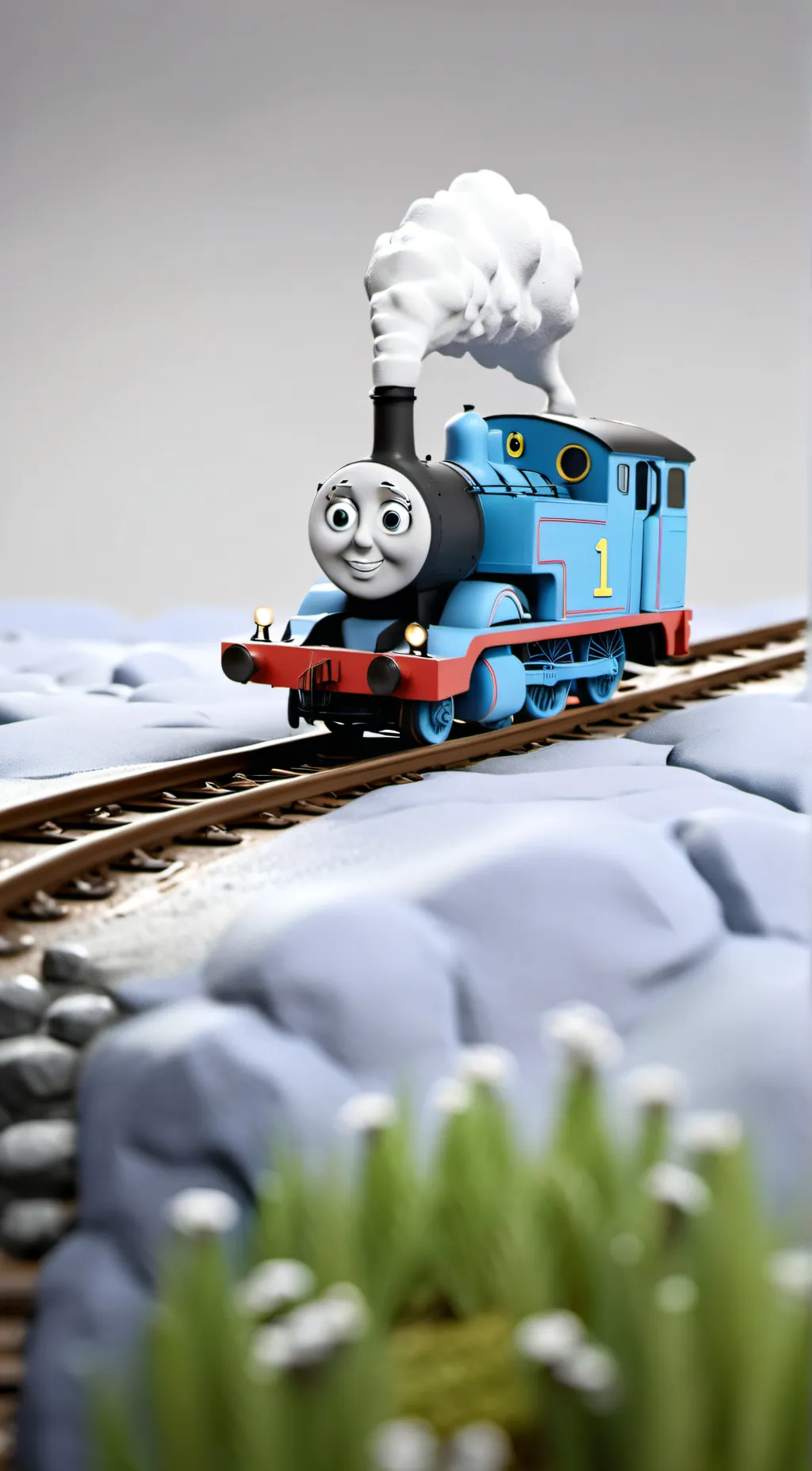 ai character: It's a train. background
