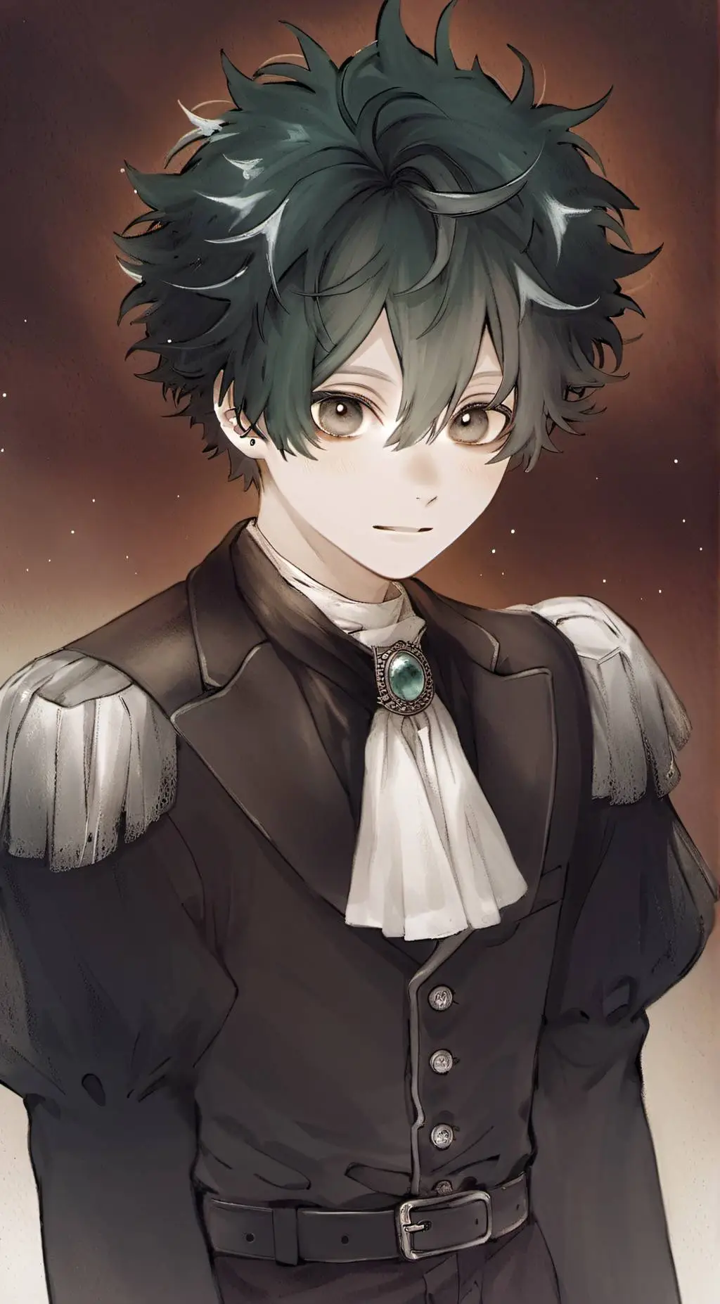 ai character: Butler Deku background