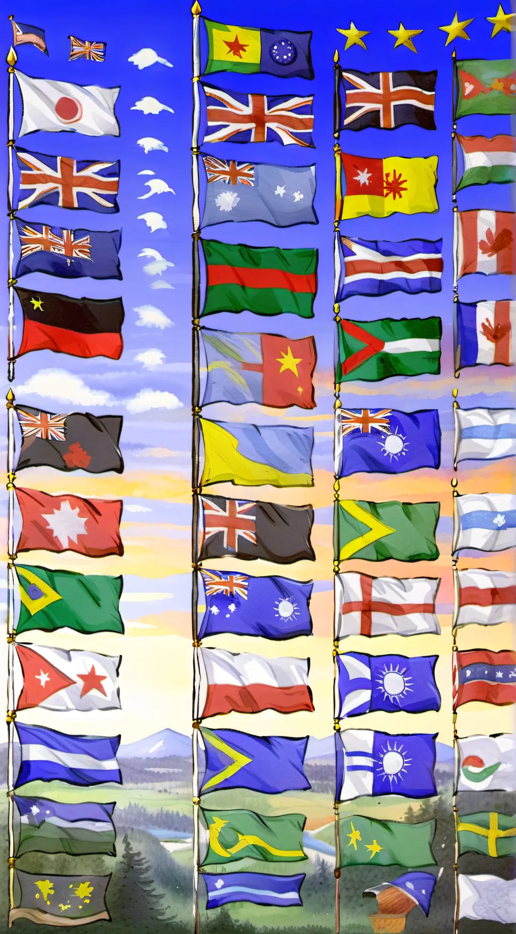ai character: country humans background