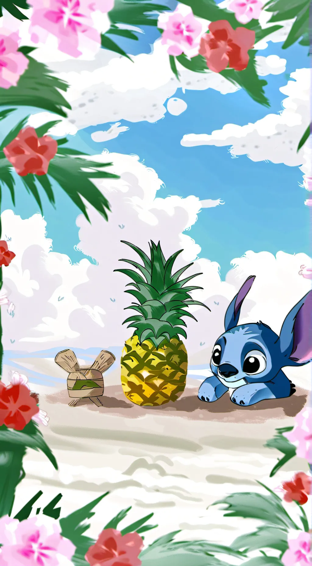 ai character: STITCH background