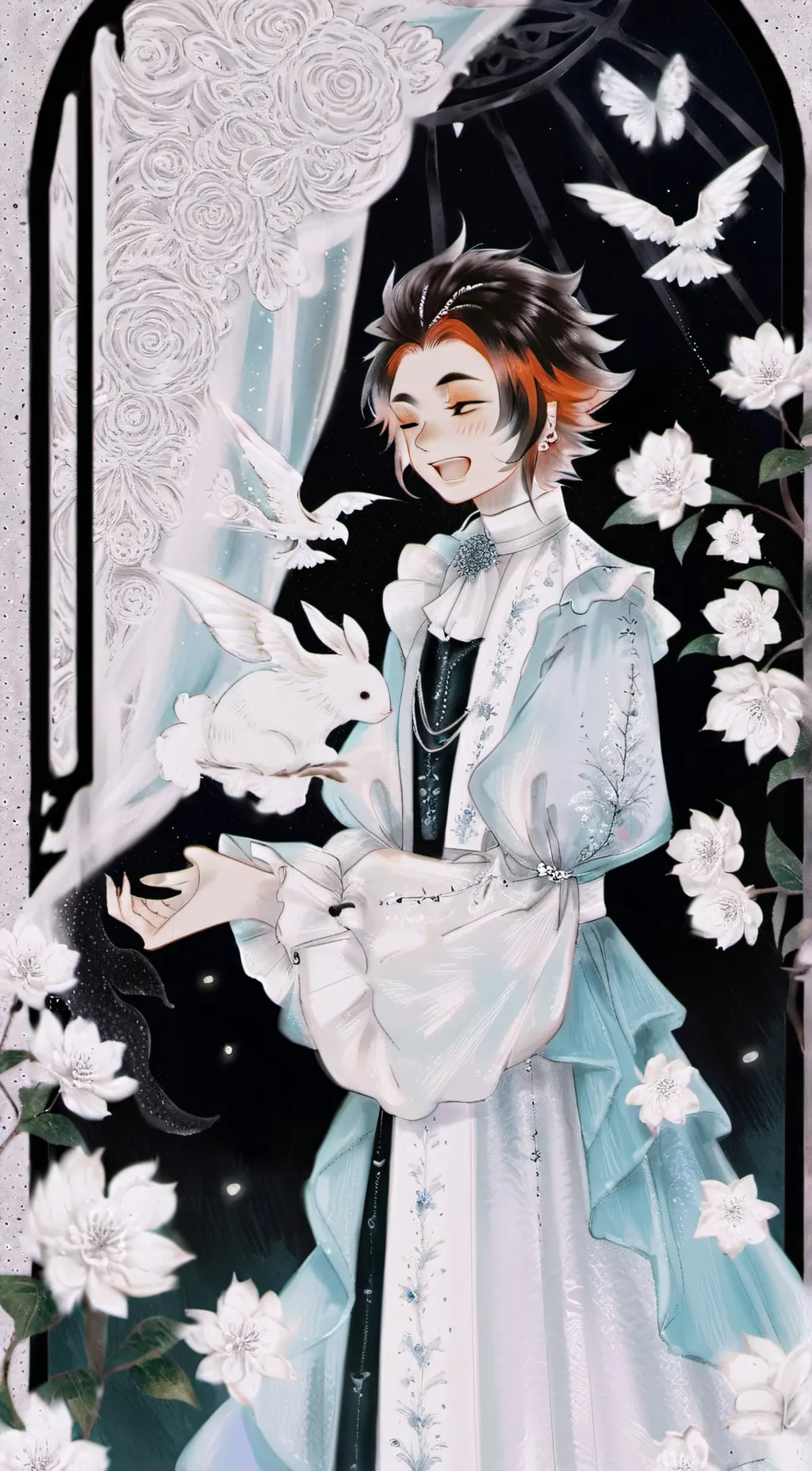 ai character: demon s 🍙✨🍙✨🍙✨🍙 background