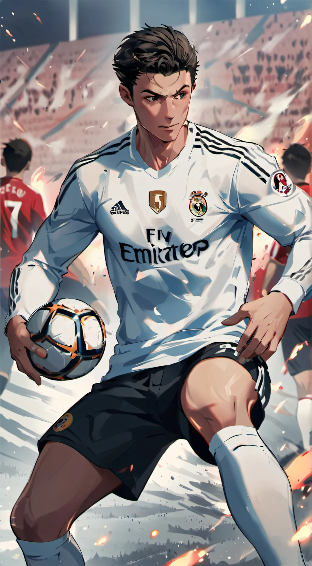 ai character: Cristiano Ronaldo background