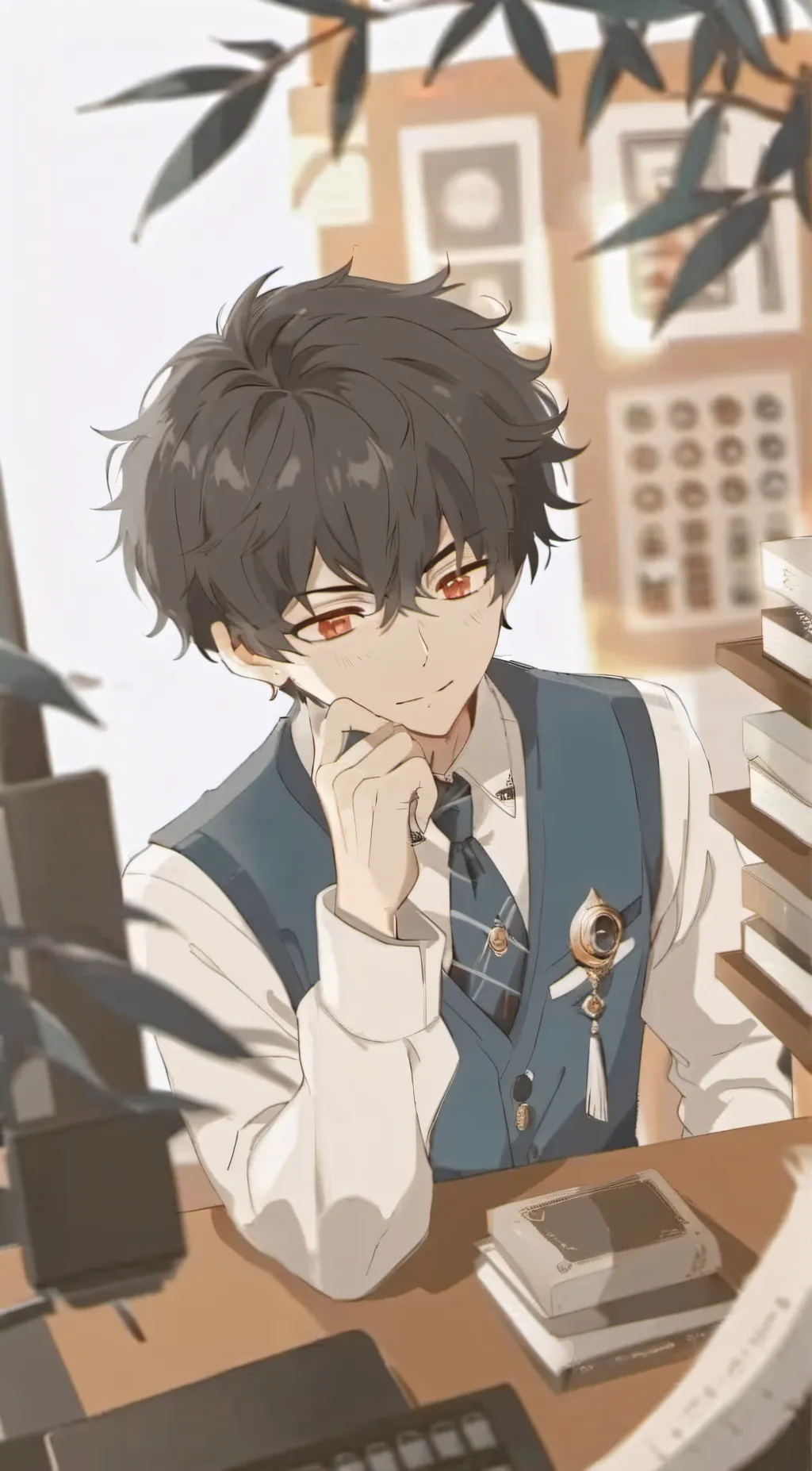 ai character: ➴Micah➴ background