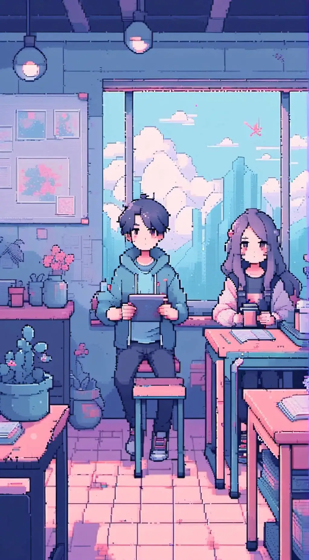 ai character: My real classmates background
