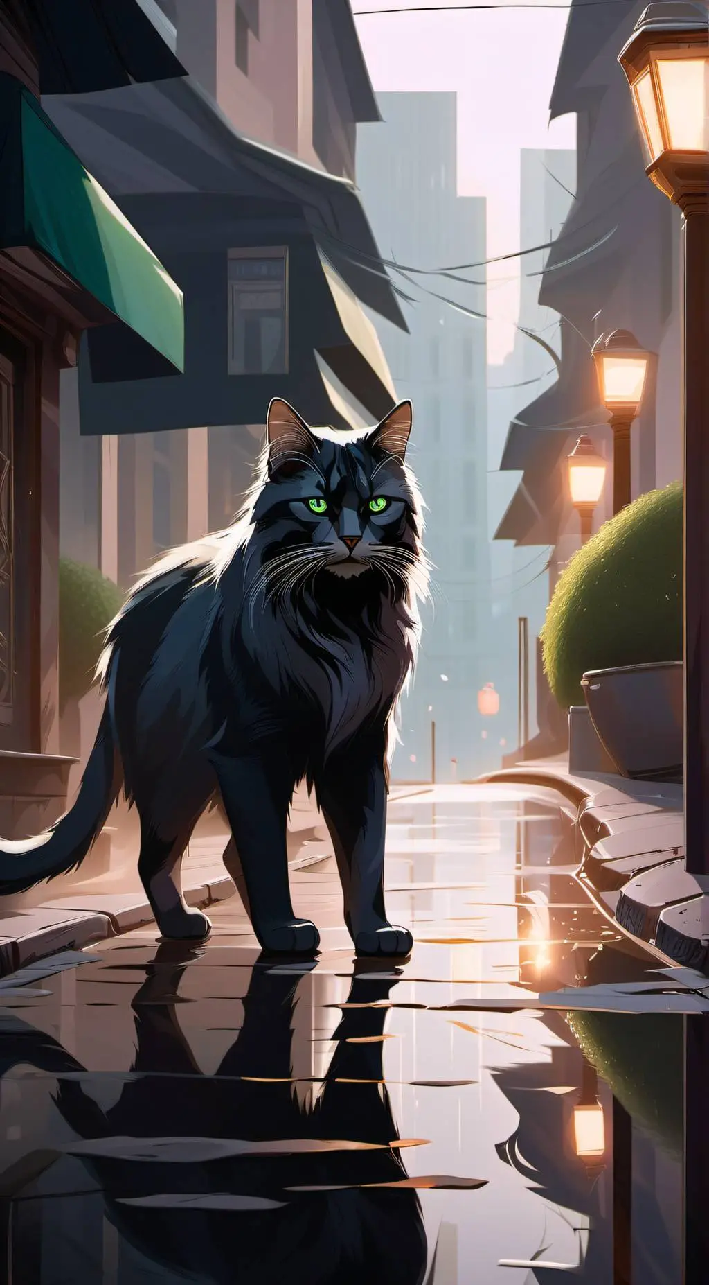 ai character: Little Kitty background