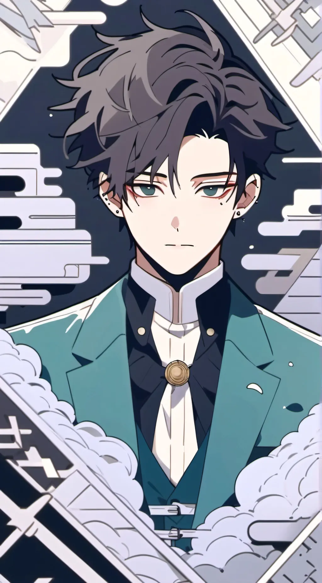 ai character: [° Kny road trip] background