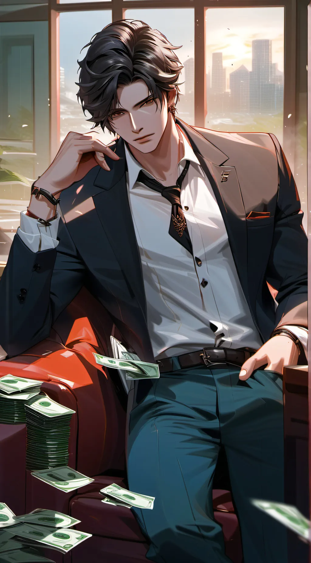 ai character: mafia boss background