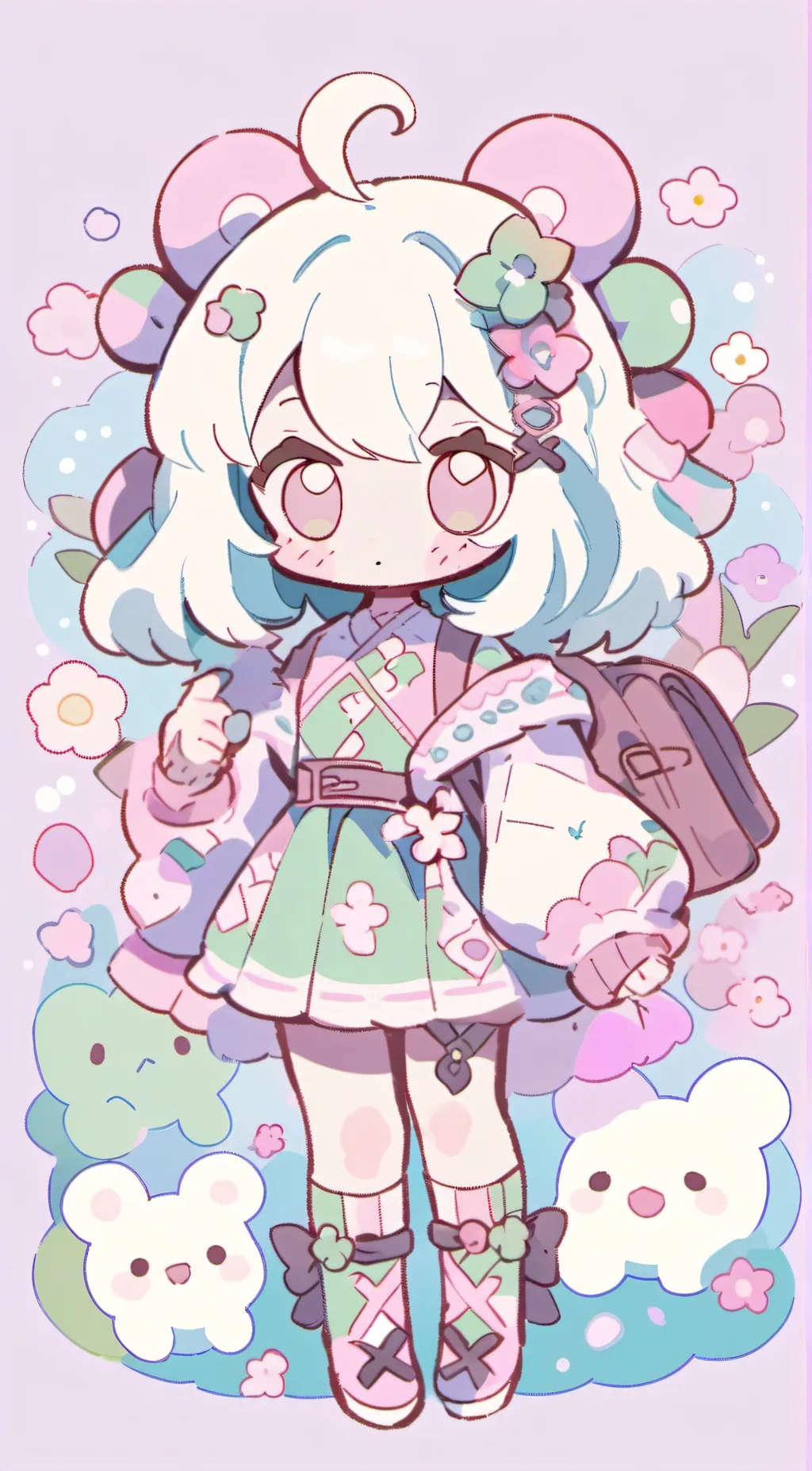 ai character: Misty background