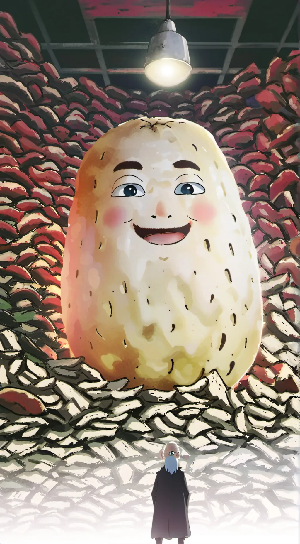 ai character: Potato background