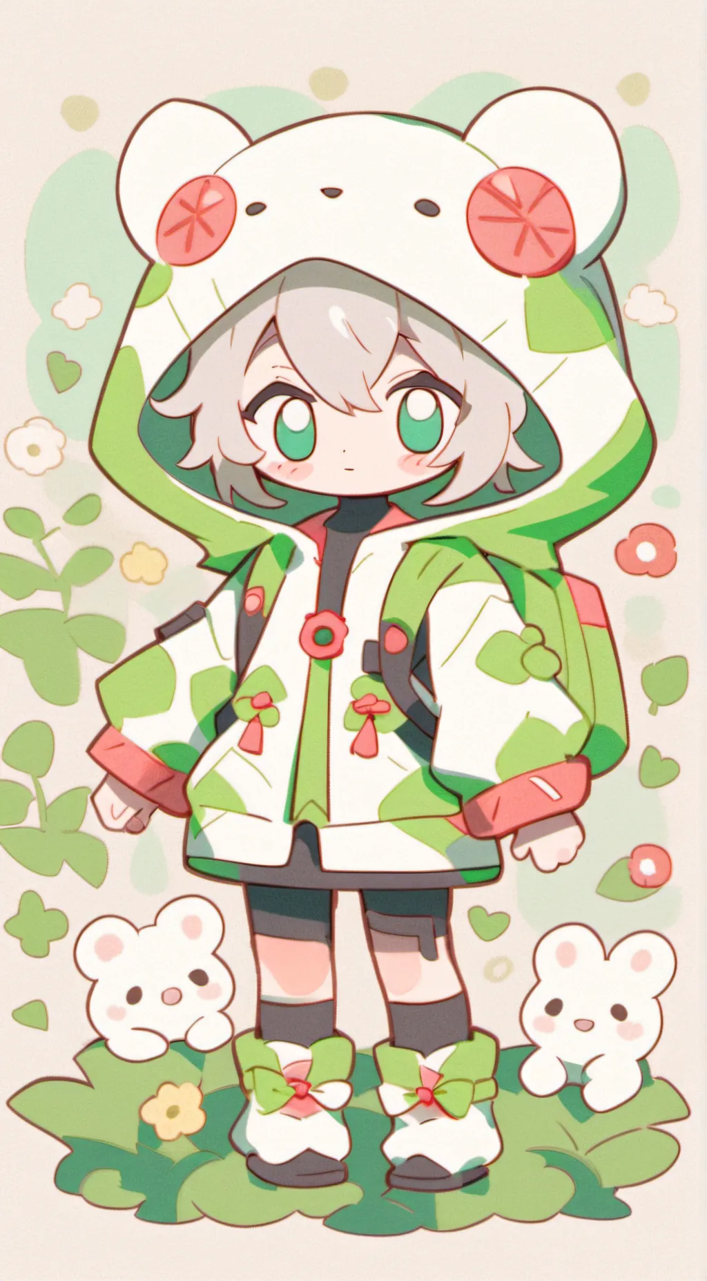 ai character: Class 15 sapphire  background