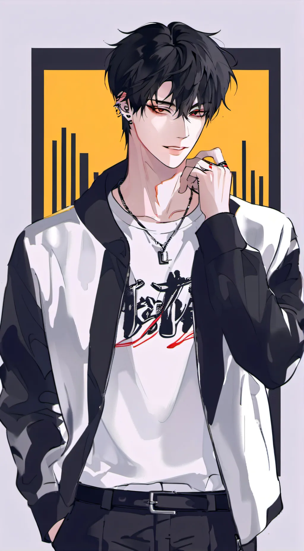 ai character: 贺子熠 background