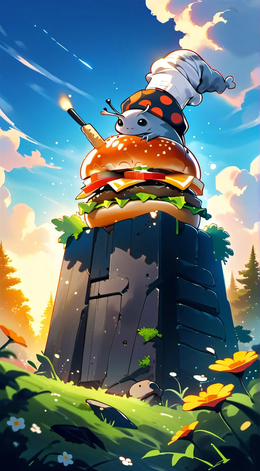ai character: Sali  background