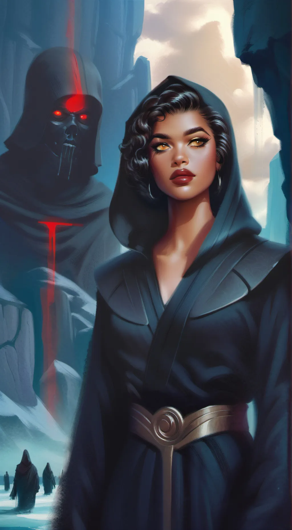 ai character: Dawn background