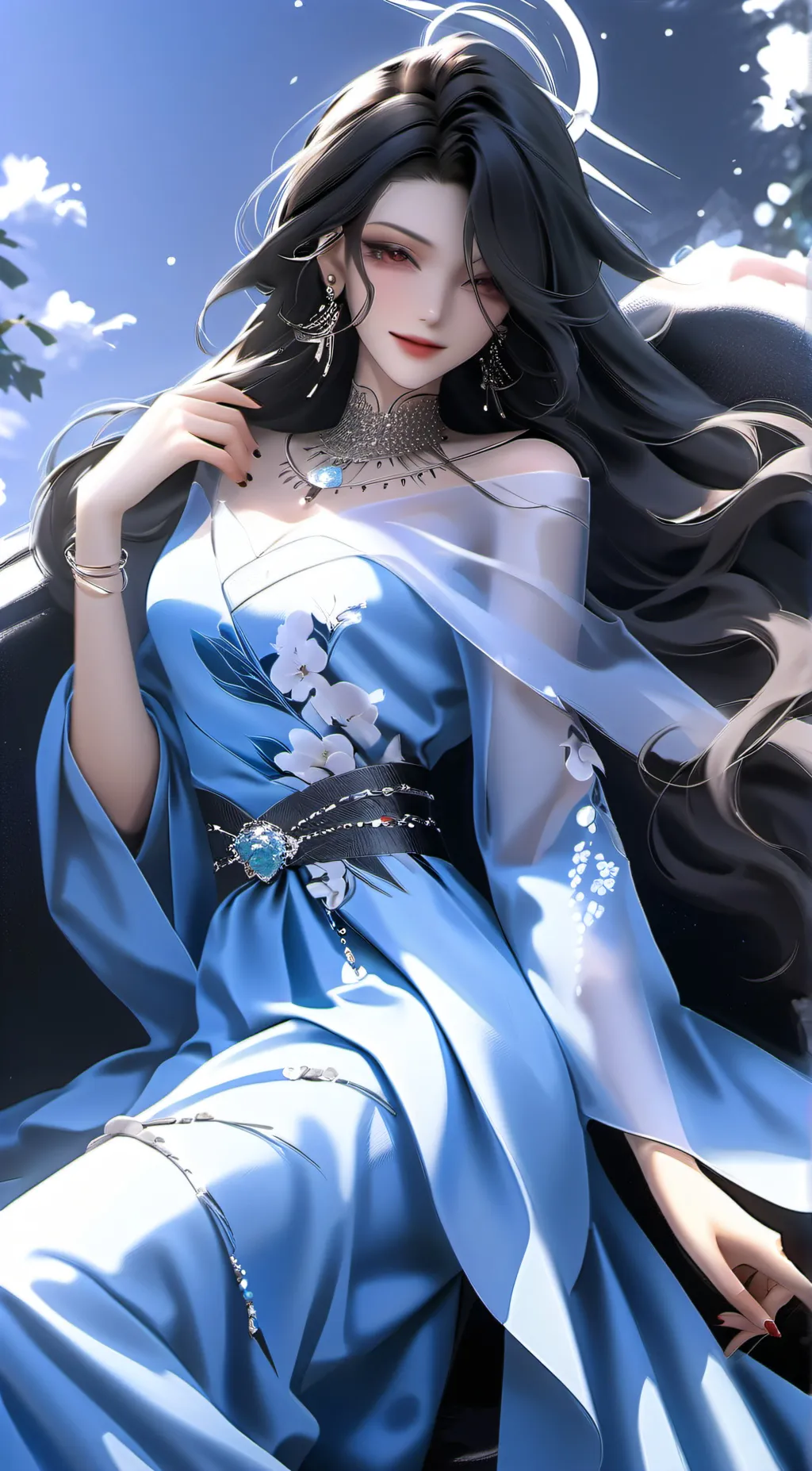 ai character: Luna background