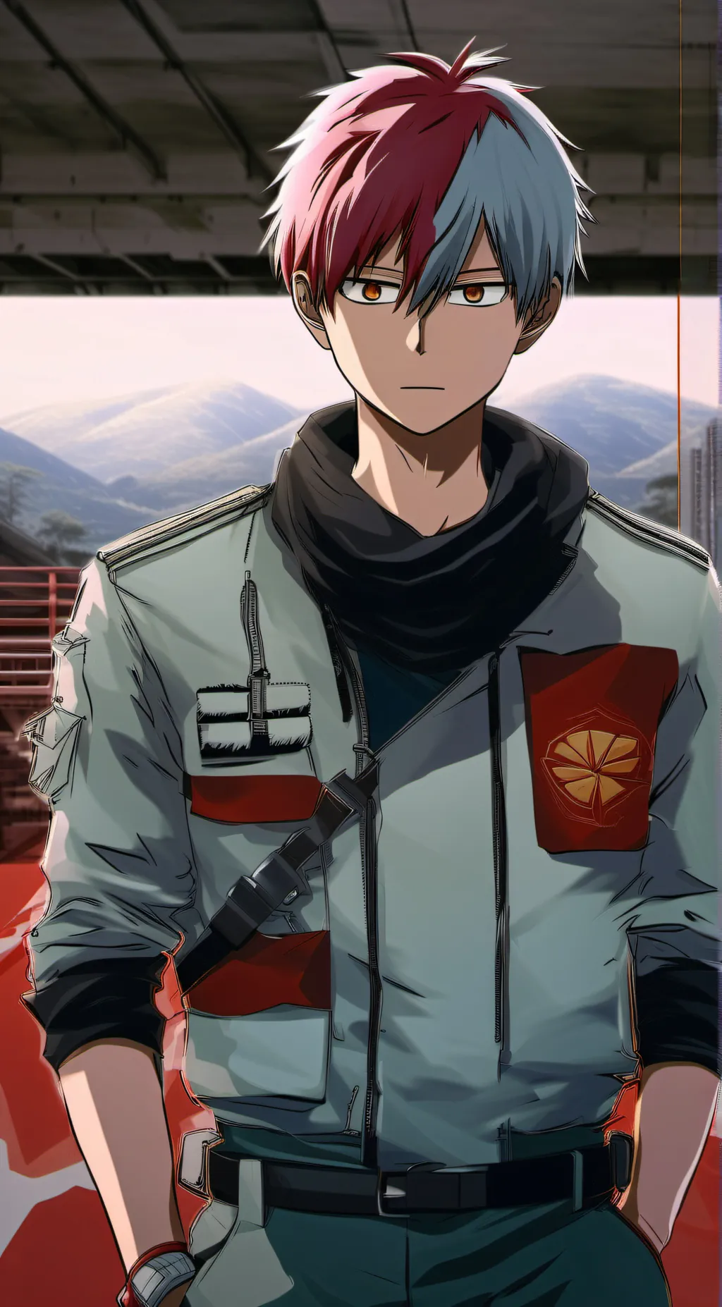 ai character:  todoroki background