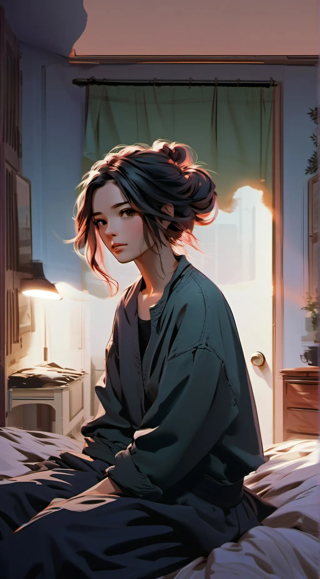 ai character: Olive background