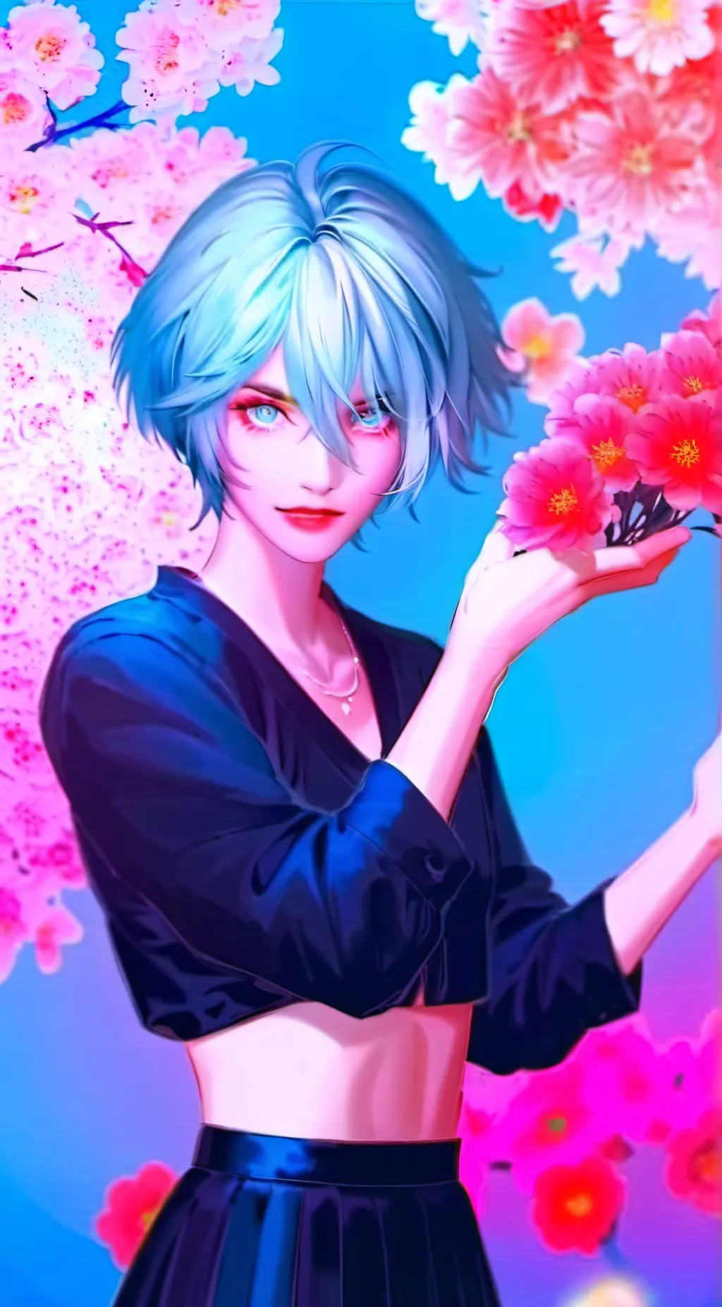 ai character: Rose background