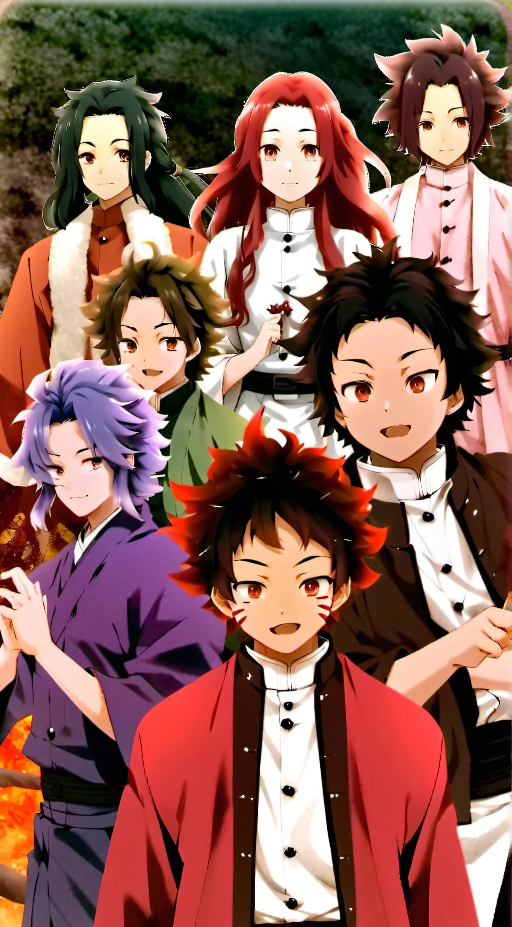 ai character: Uhug all of them background