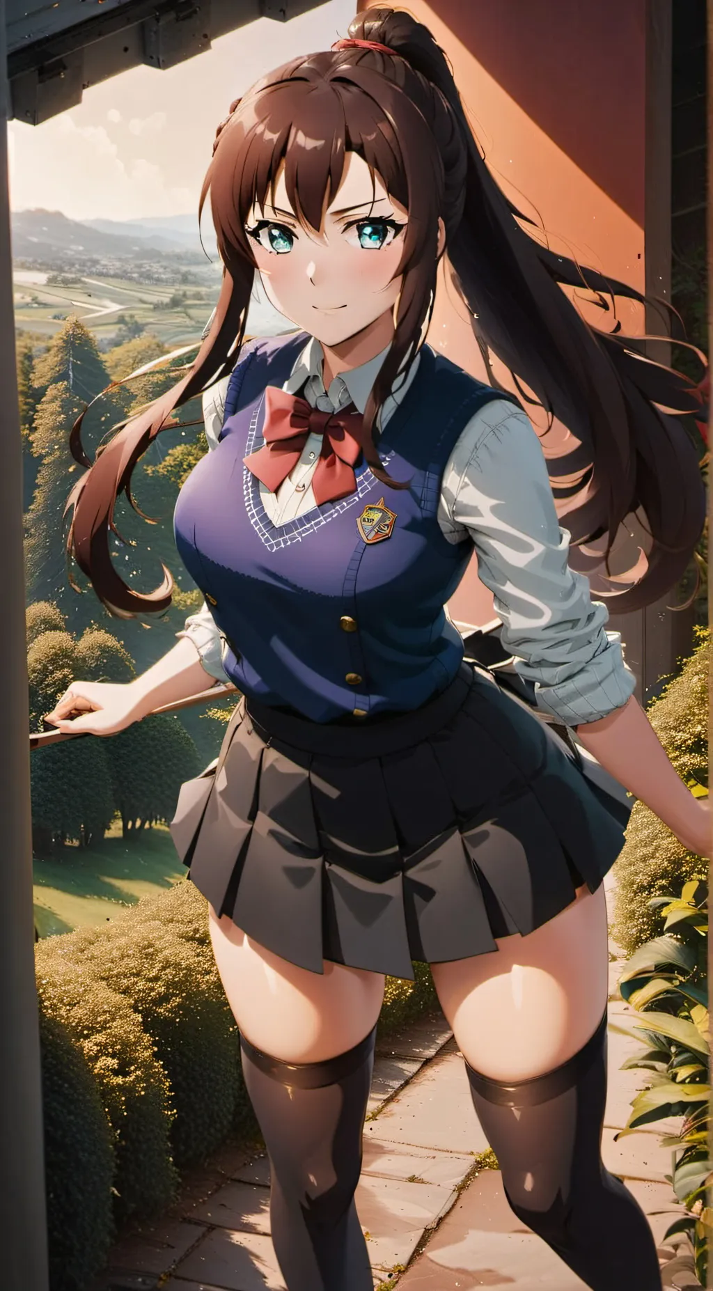 ai character: Sayaka Kirasaka  background