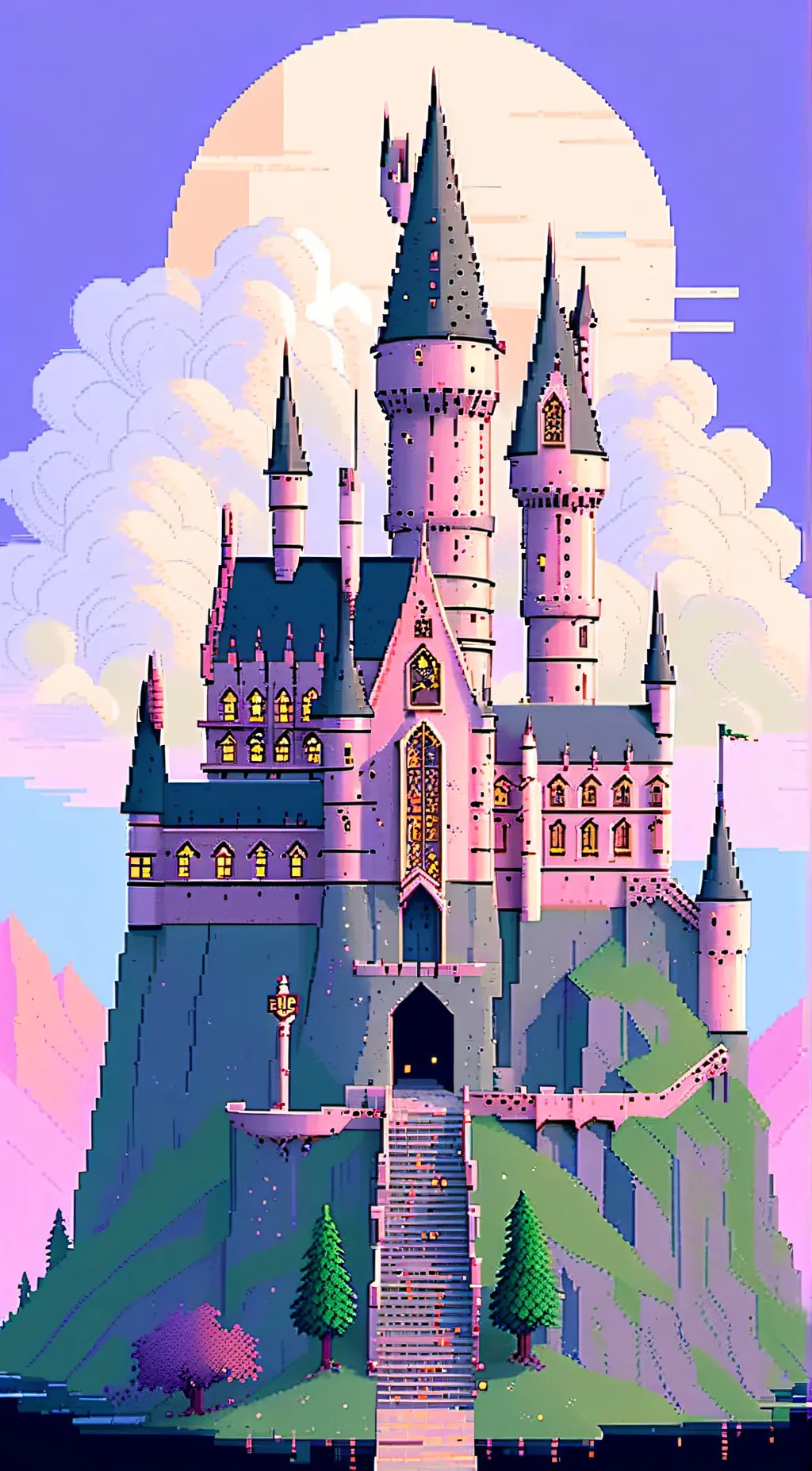 ai character: Hogwarts  background