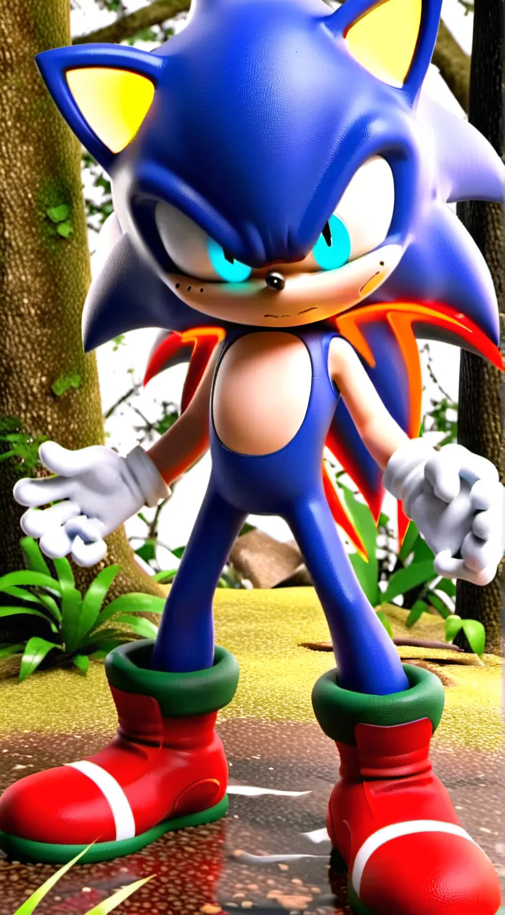 ai character: Sonic.exe ( new ) background