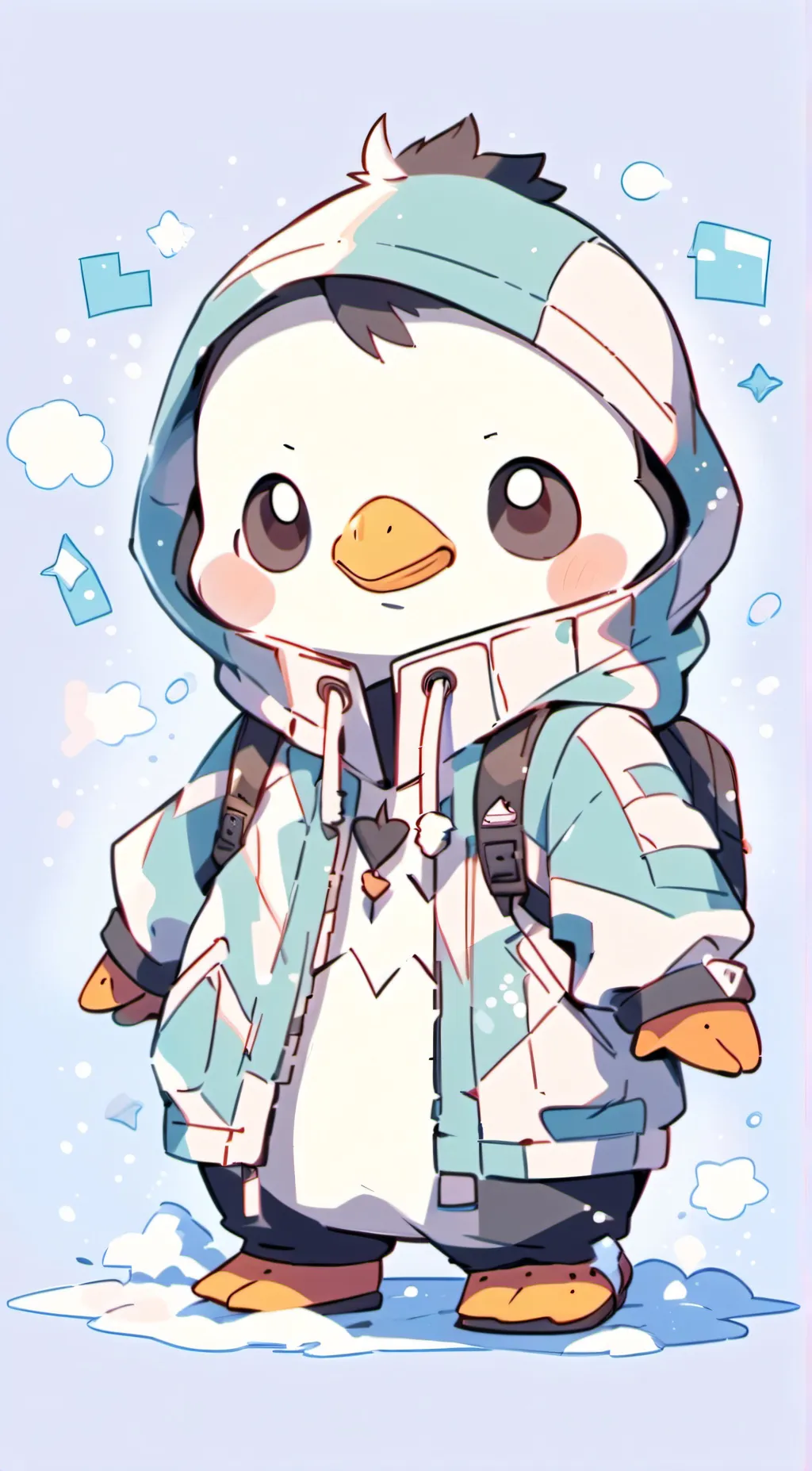 ai character: Fluffywaffles  background