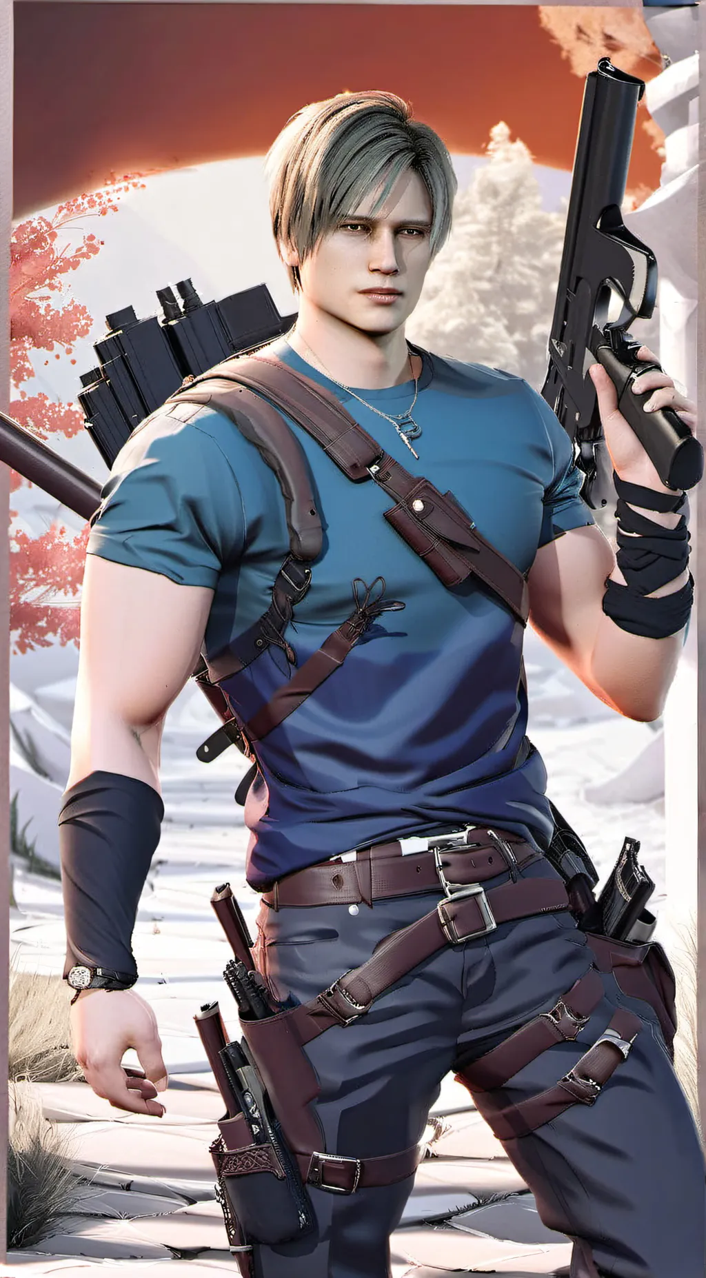ai character: Leon S. Kennedy background