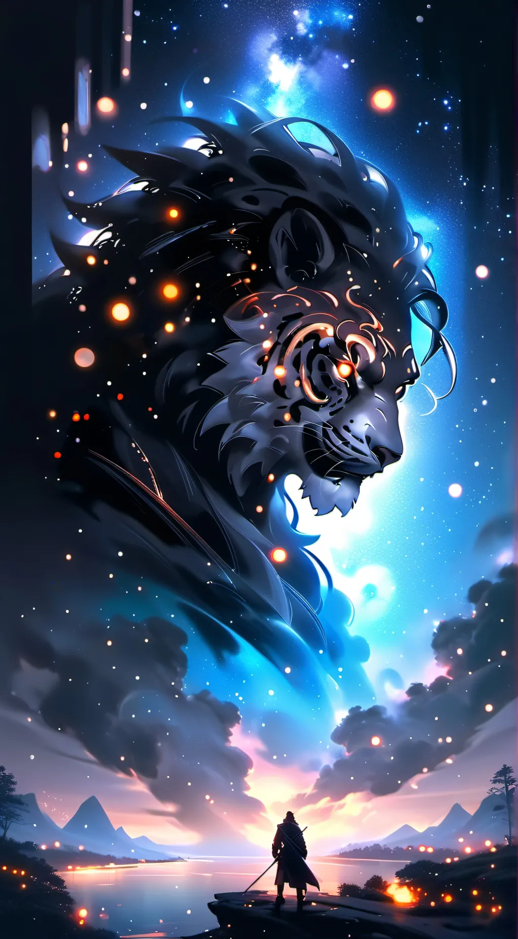 ai character: Aurora background