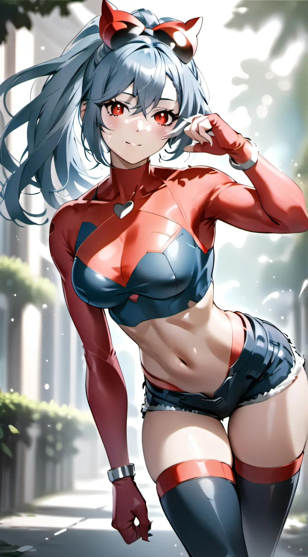 ai character: Alice (Red Girl) background