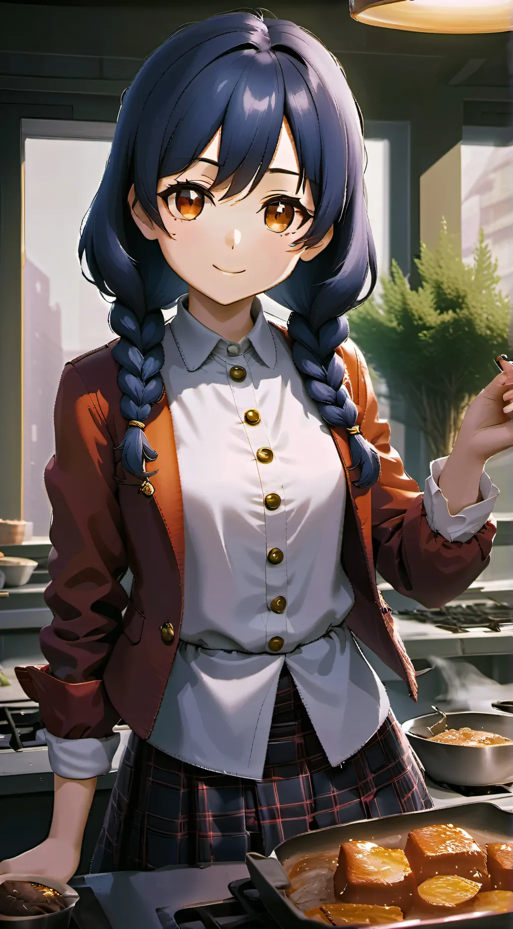 ai character: Megumi Tadokoro background