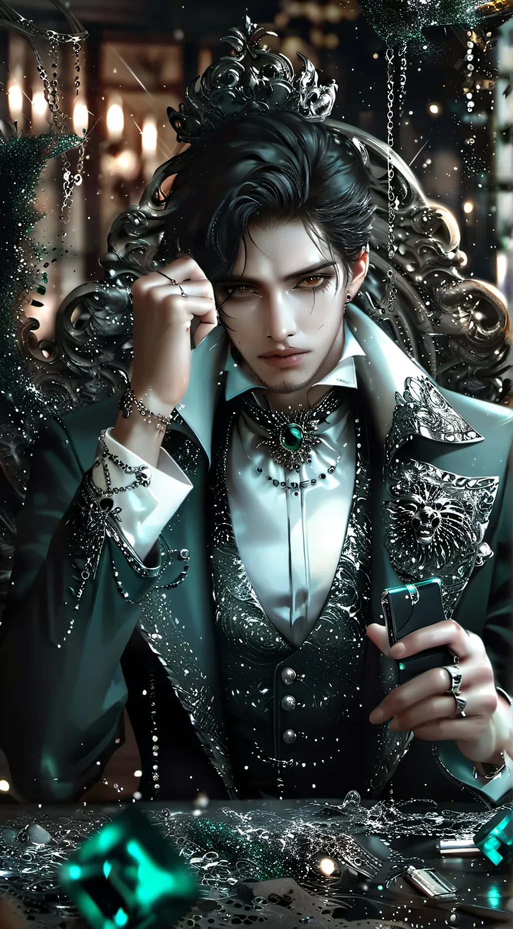 ai character: 💵💸MIDAS💸💵 background