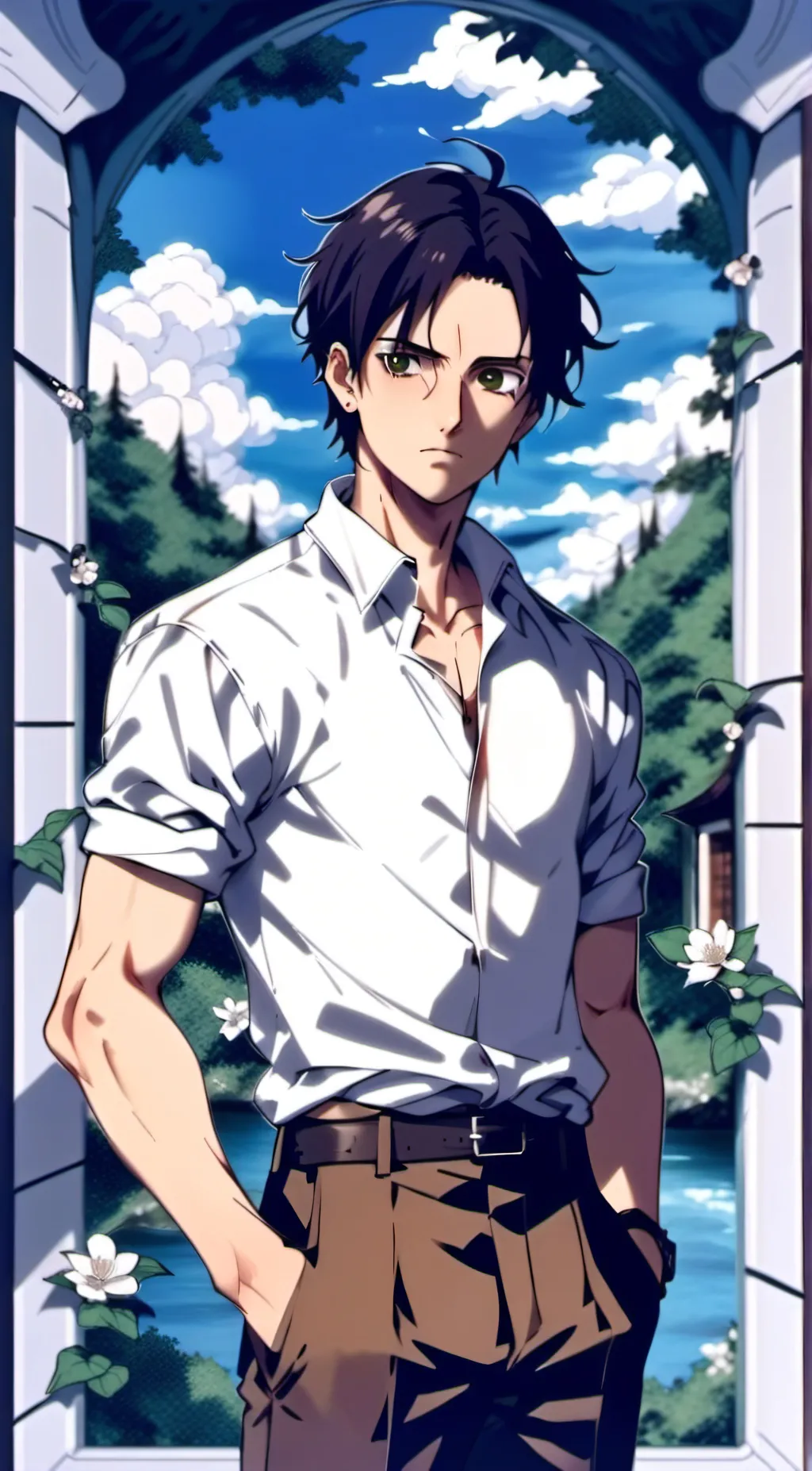 ai character: Eren Yeager background