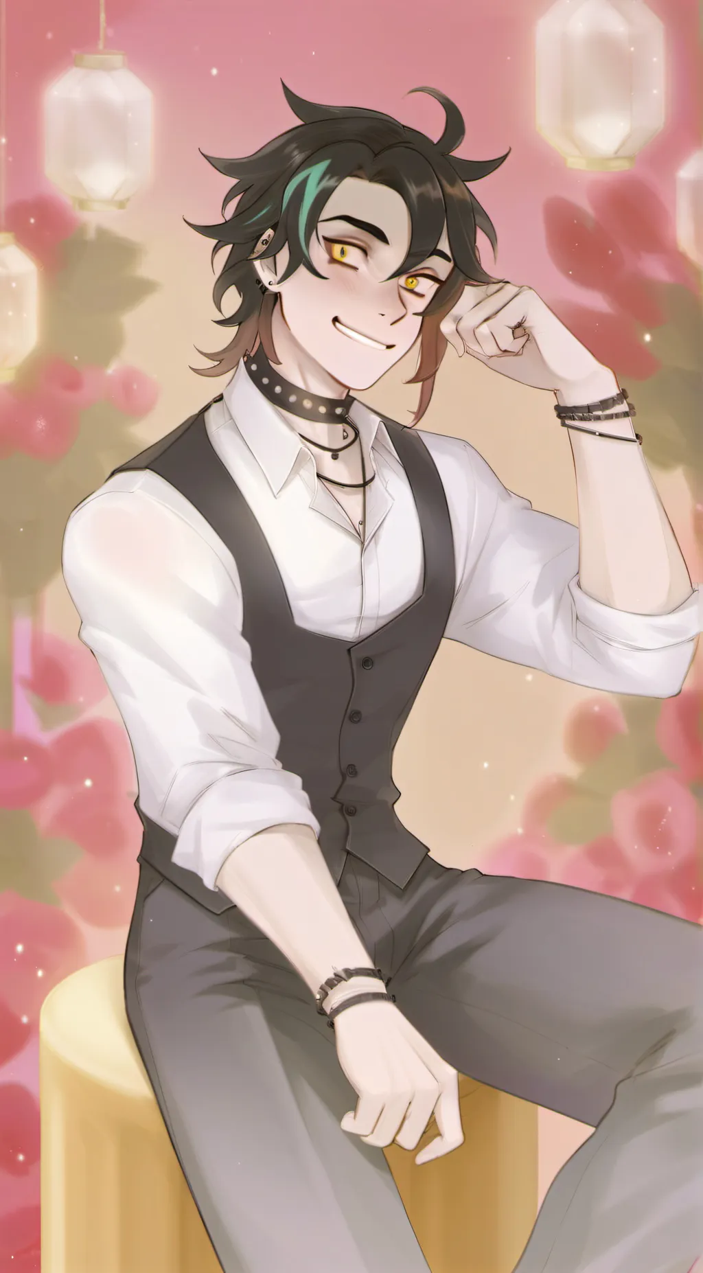 ai character: °•~Bruce~•° background