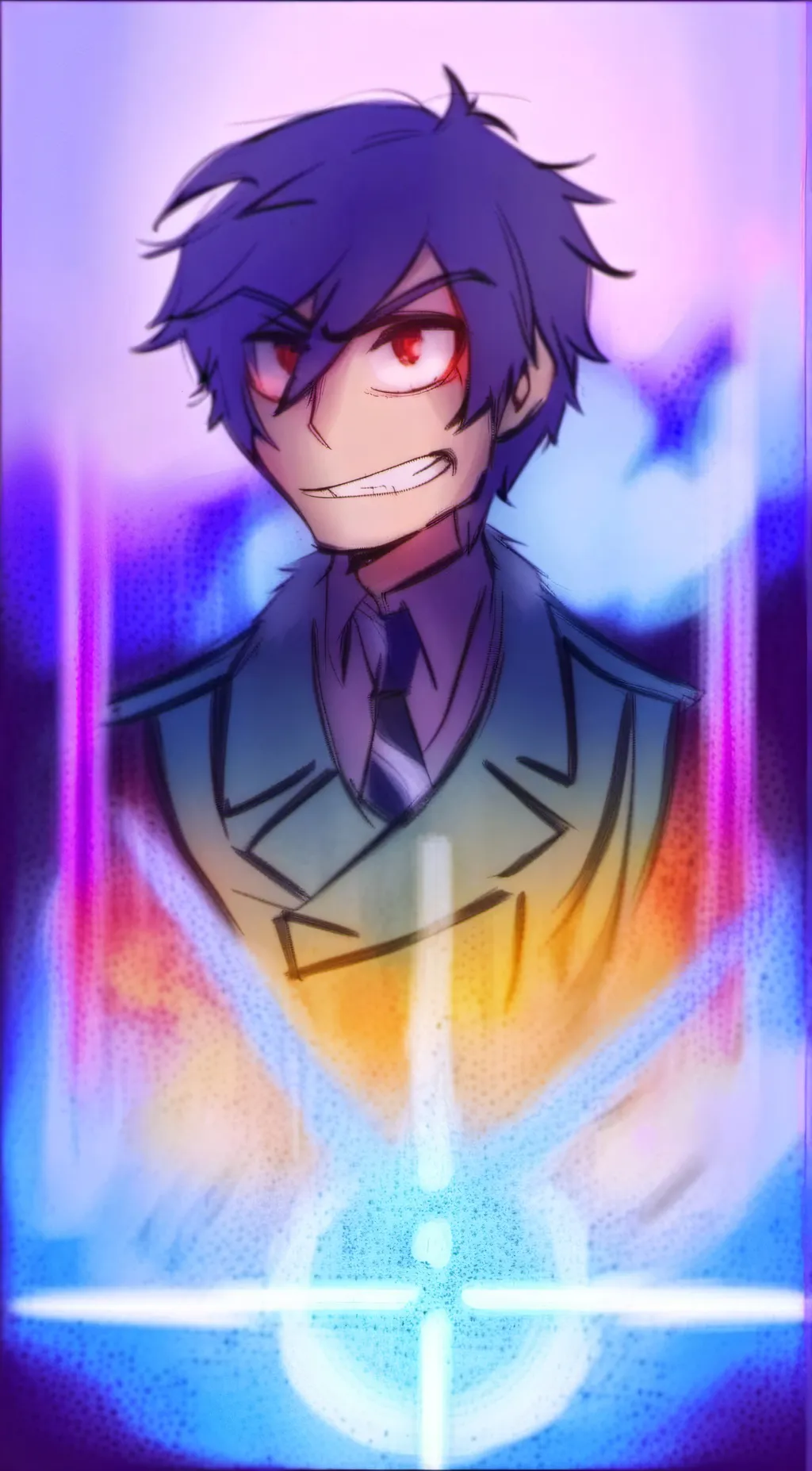 ai character: evil ash  background