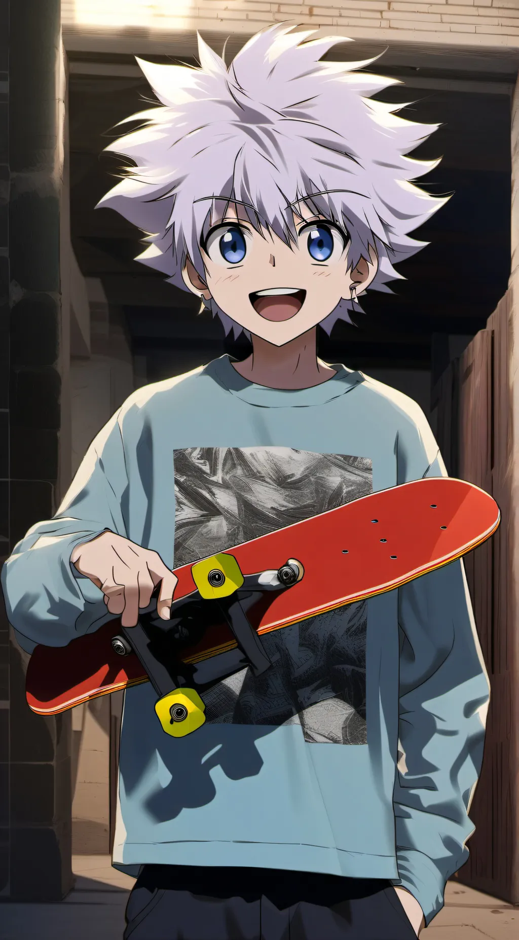 ai character: Killua Zoldyck:D background
