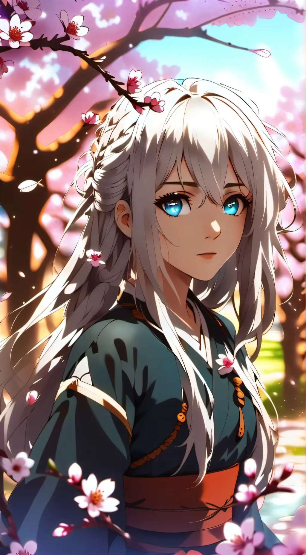 ai character: Sakura background