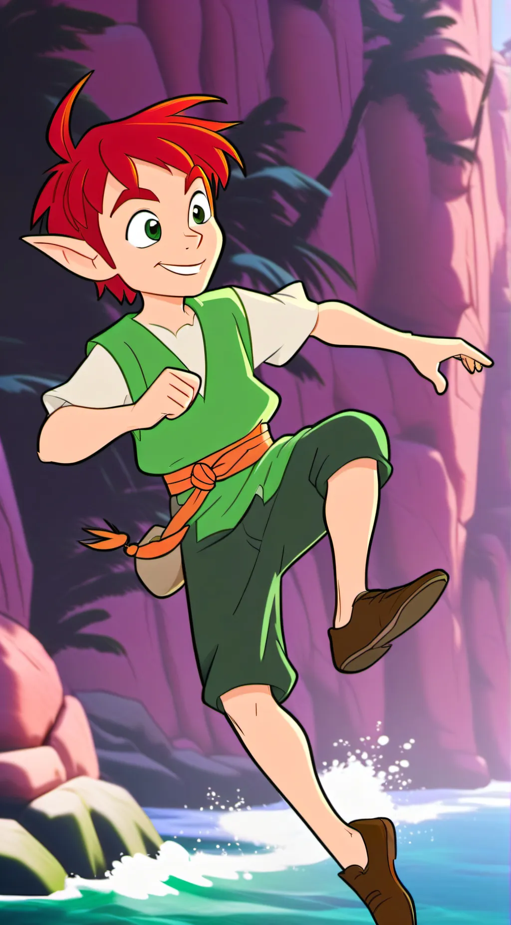 ai character: Peter Pan background