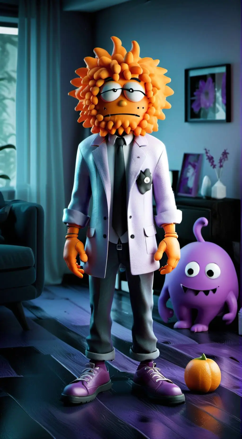 ai character: anxiety background