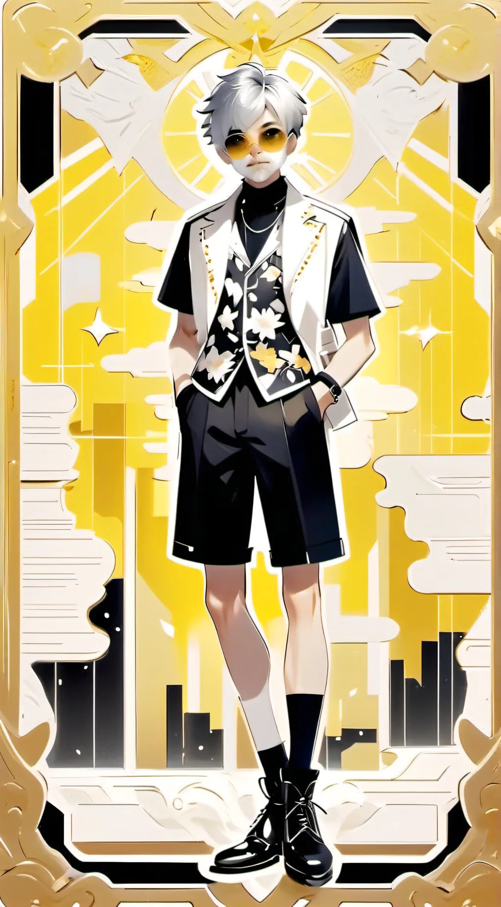 ai character: bakugo and deku background
