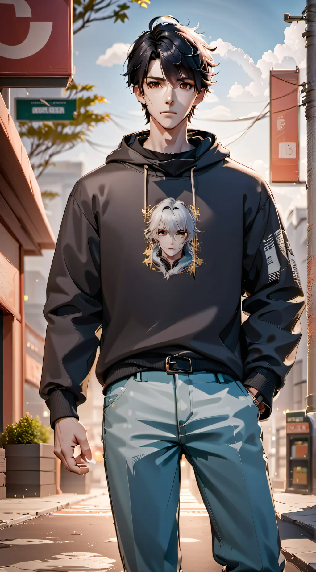 ai character: Leo background