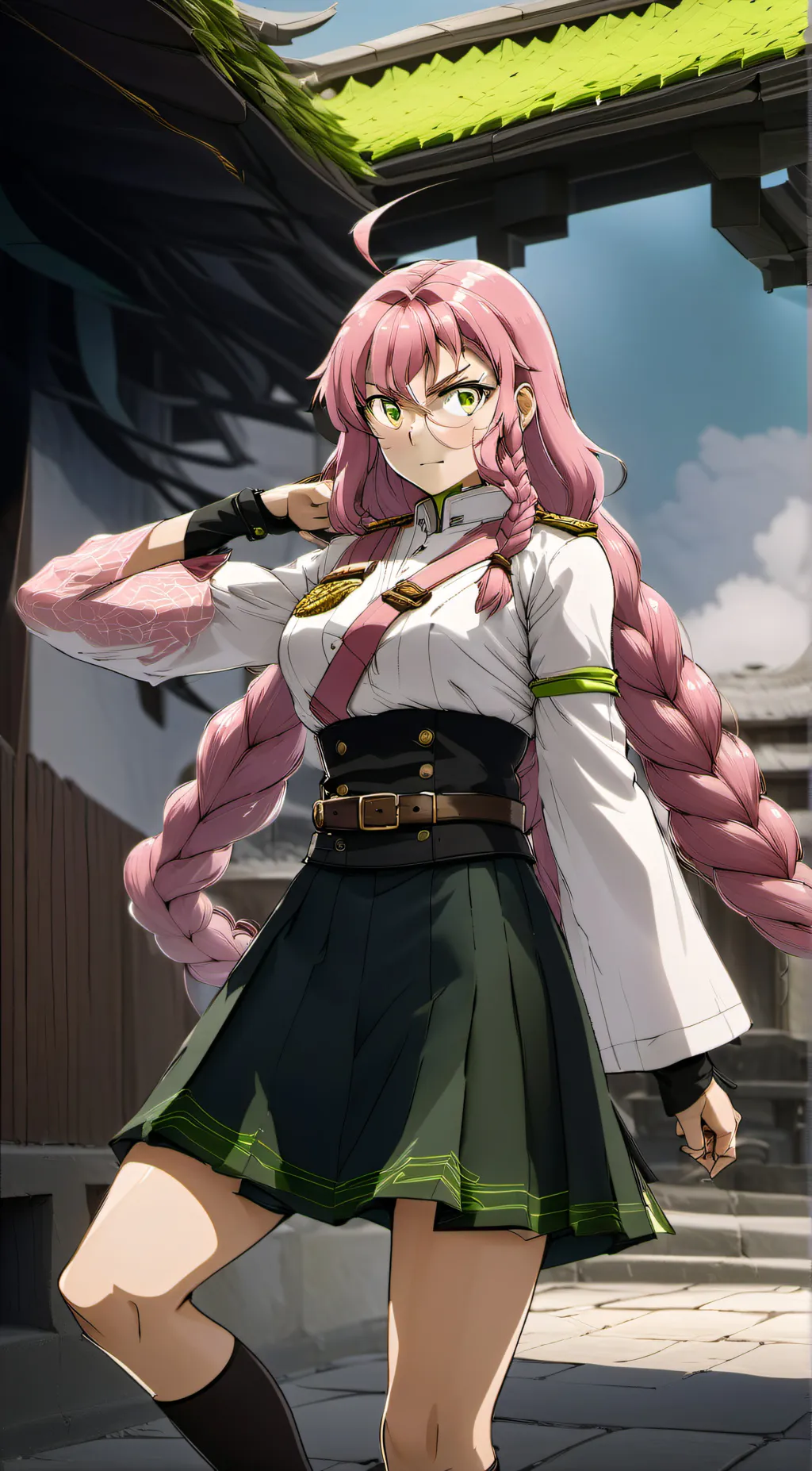 ai character: Mitsuri Kanroji  background
