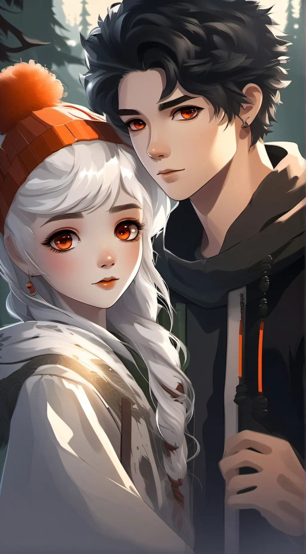 ai character: Dylan and Emily background