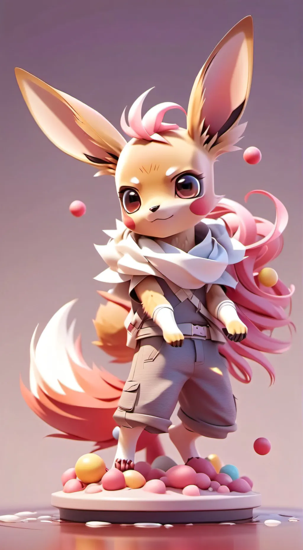 ai character: eevee evolutions background