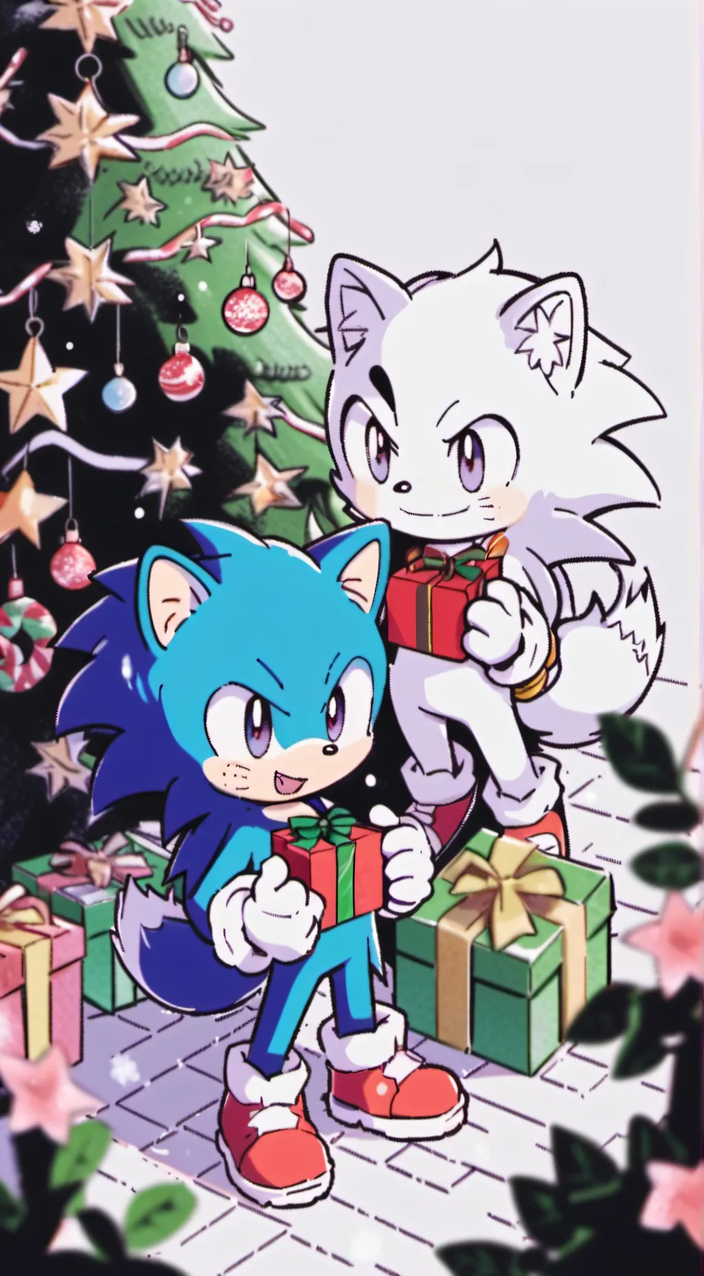 ai character: Sonic&friends🎄 background