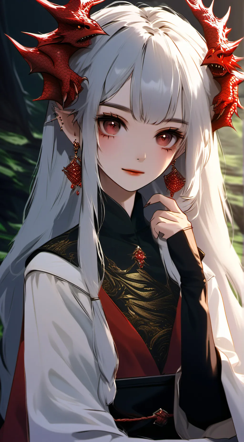 ai character: Telea Dragon  background